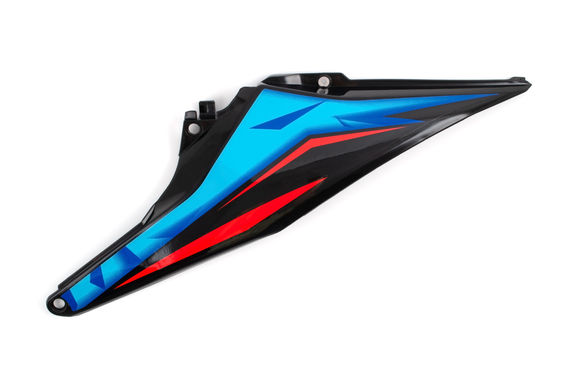 Обтекатель задний левый на эндуро KTM 20-23г. (рама К8) черный (с наклейками) pitbikemarket.ru