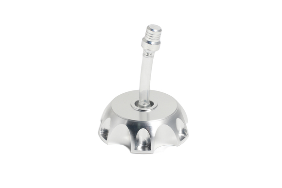 Крышка бака универсальная с клапаном серебристая CNC pitbikemarket.ru