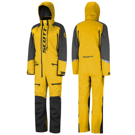 Комбинезон для снегохода SCOTT DS Shell Dryo One Piece (-5 C) №2 yellow-black (текстиль) (M) pitbikemarket.ru